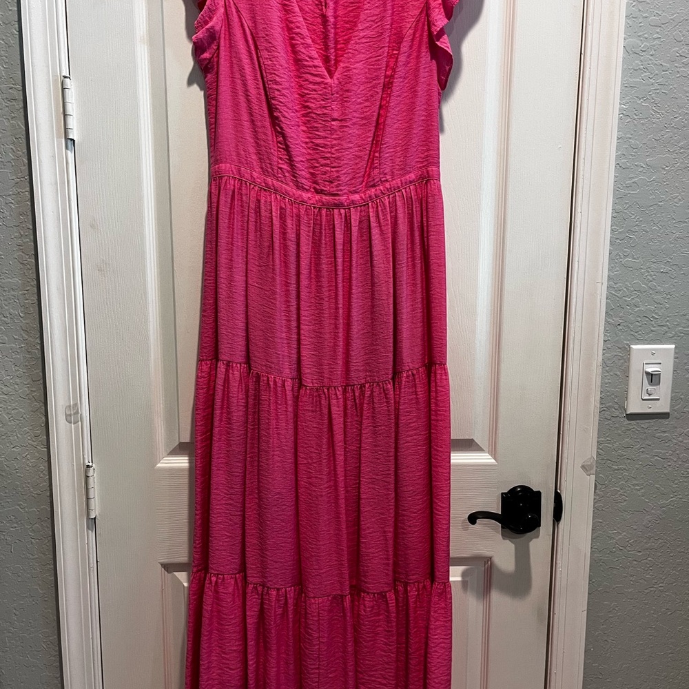 Elegant Pink Maxi Dress